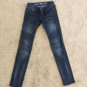 EXPRESS Moto skinny jeans, 00